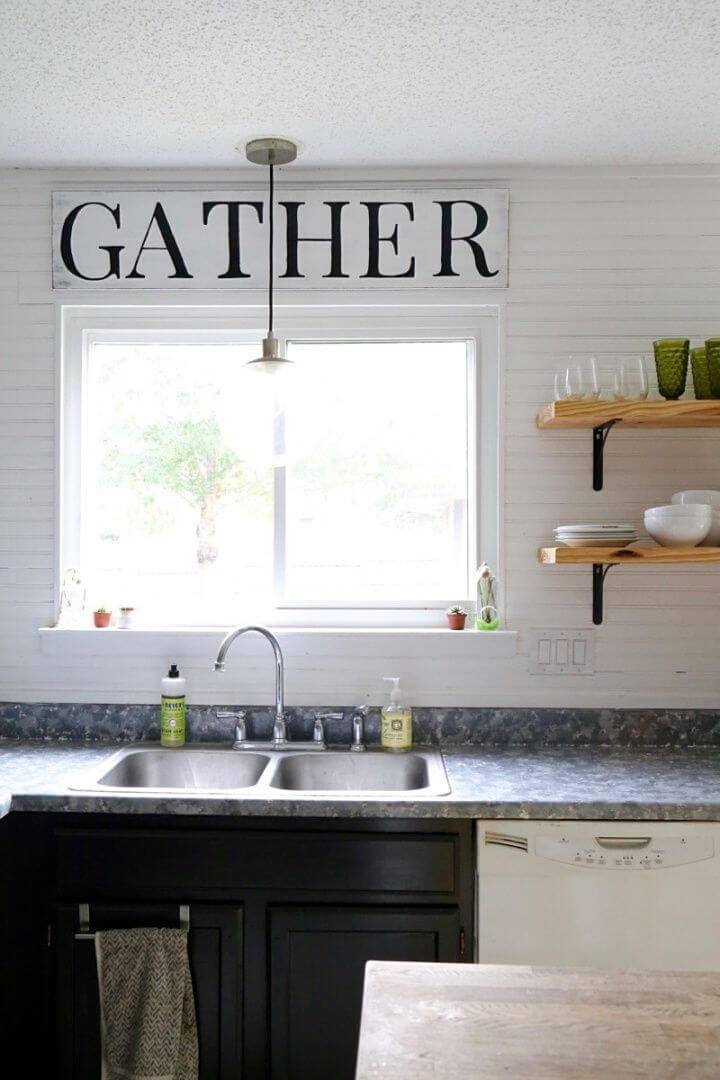 Make Fixer upper Inspired Kitchen Sign