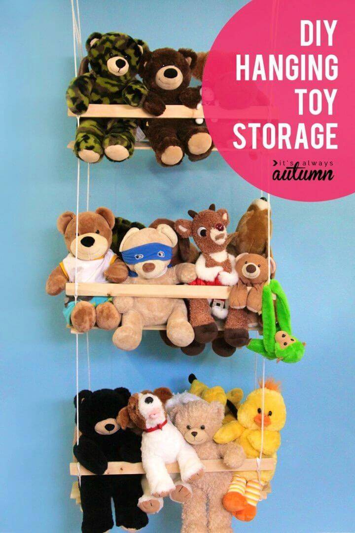Make Hanging Toy Storage for Kids Room