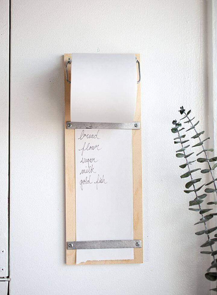 Make Magnolia Inspired Wood Shopping List Pad