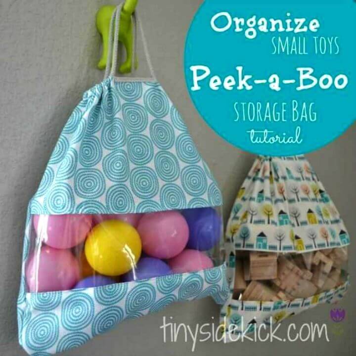 Make Peek a boo Toy Storage Bags