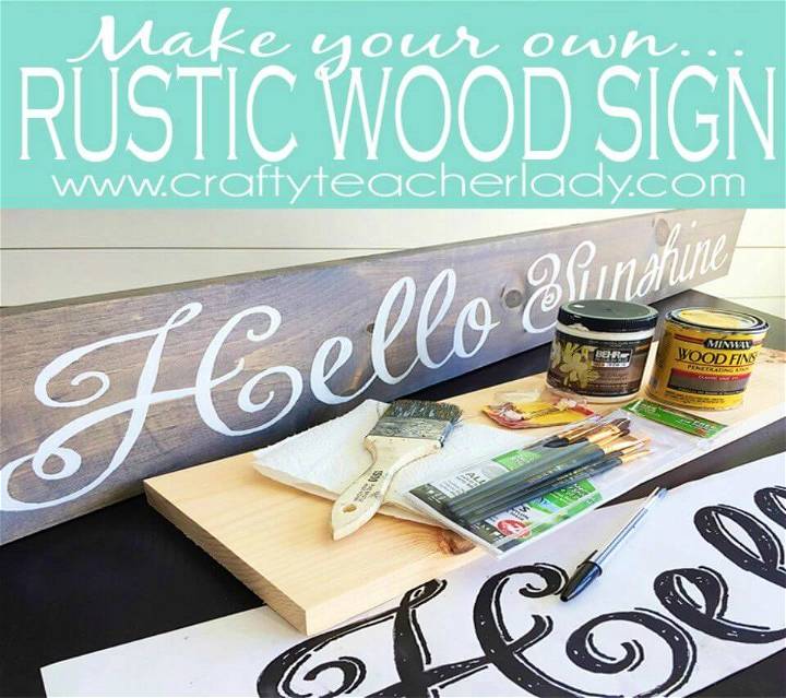 Make Rustic Wood Sign