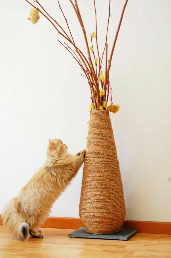 Make Vase Scratching Post
