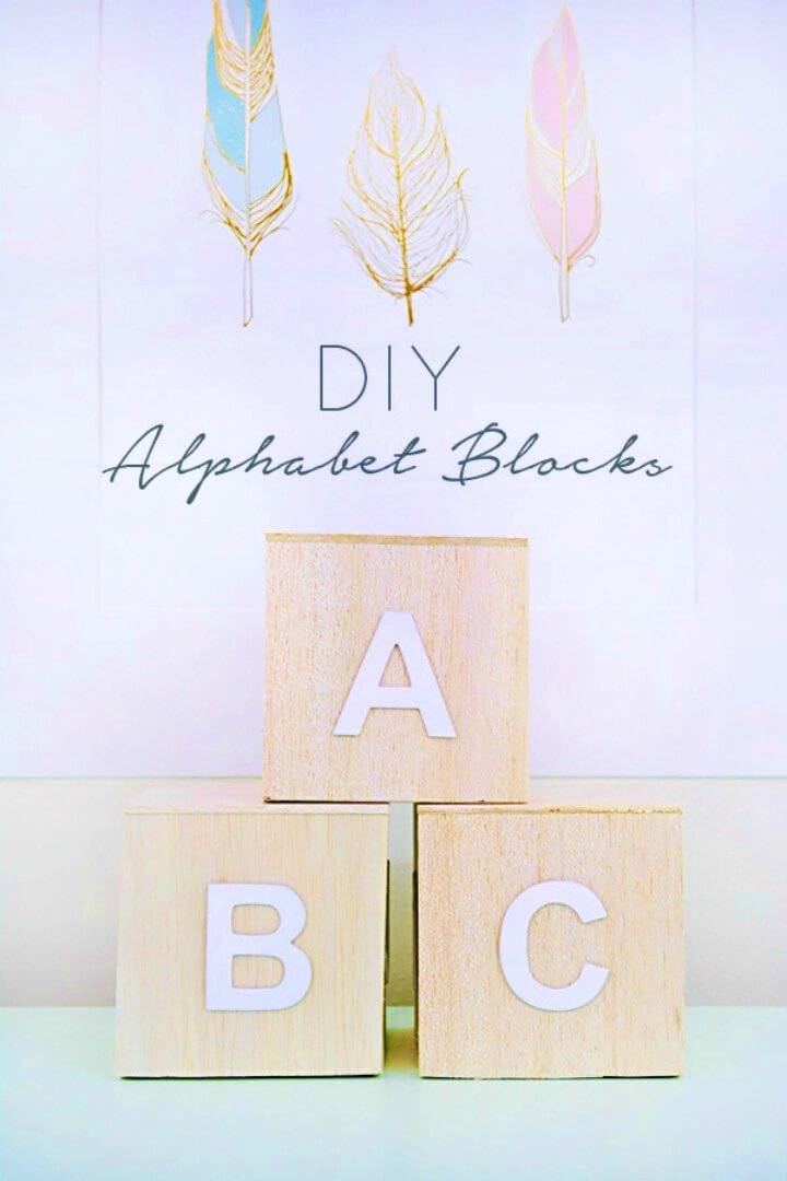 Make Wooden Alphabet Blocks and Sell