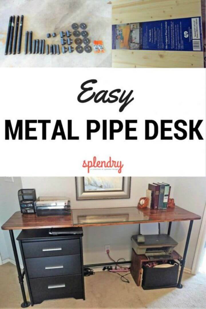 Make Your Own Metal Pipe Desk