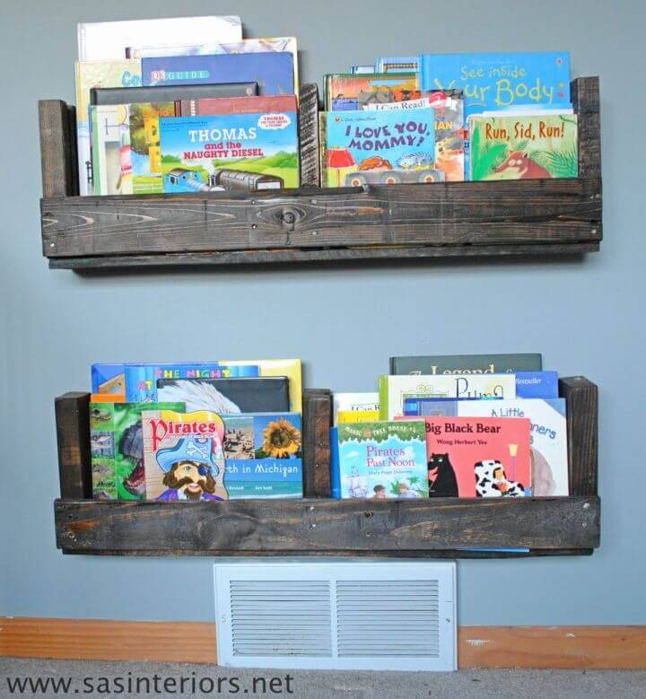 Make Your Own Pallet Bookshelf