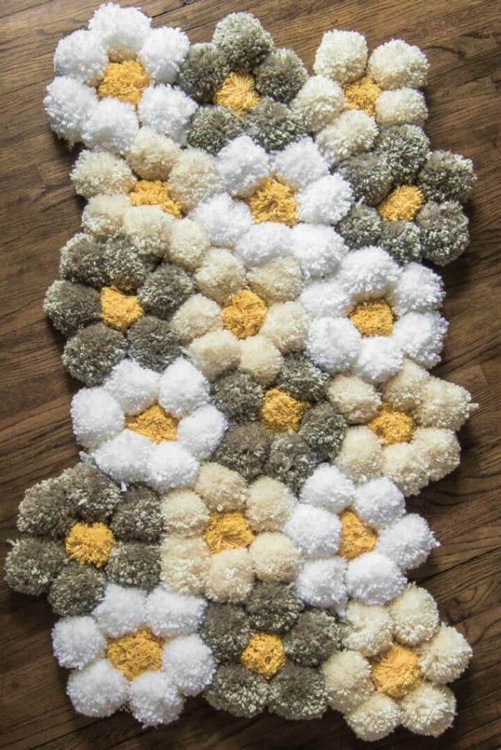 Make Your Own Pom Pom Rug