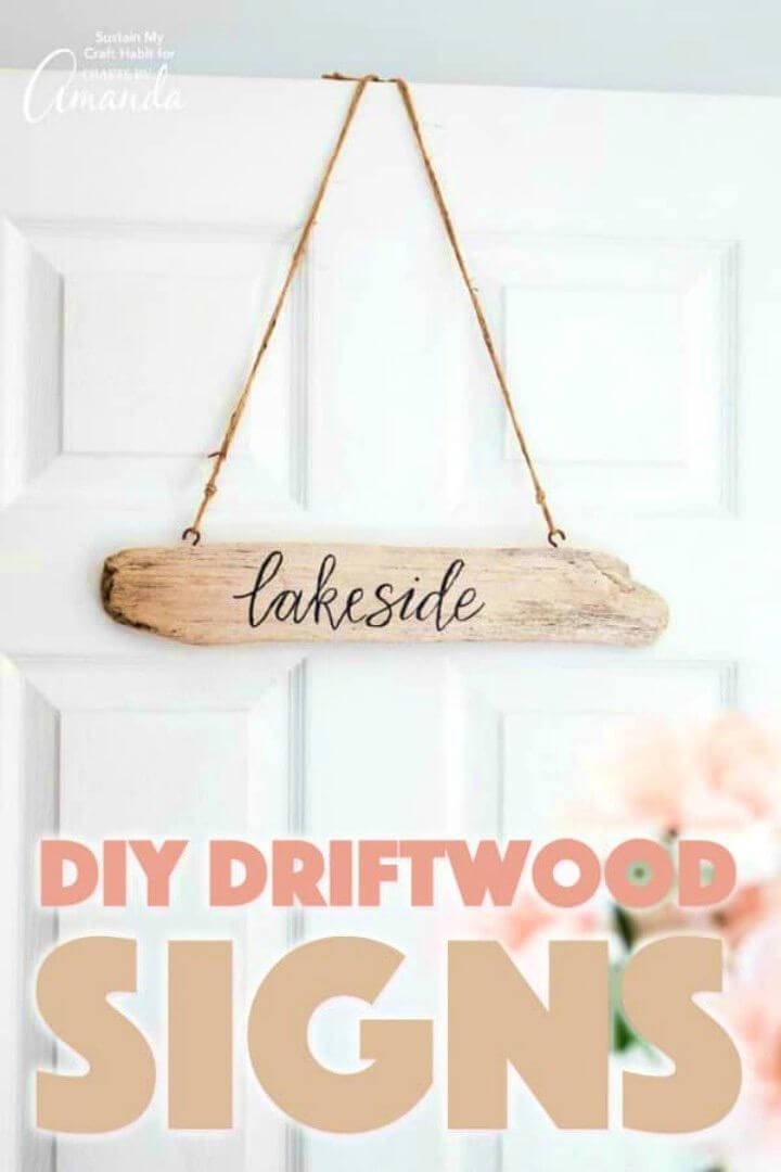 Make Your Own Rustic Driftwood Sign