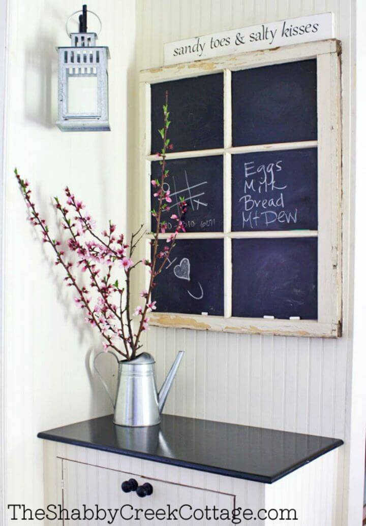 Make a Chalkboard Window