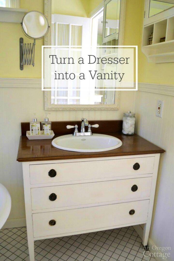 Make a Dresser Into a Vanity