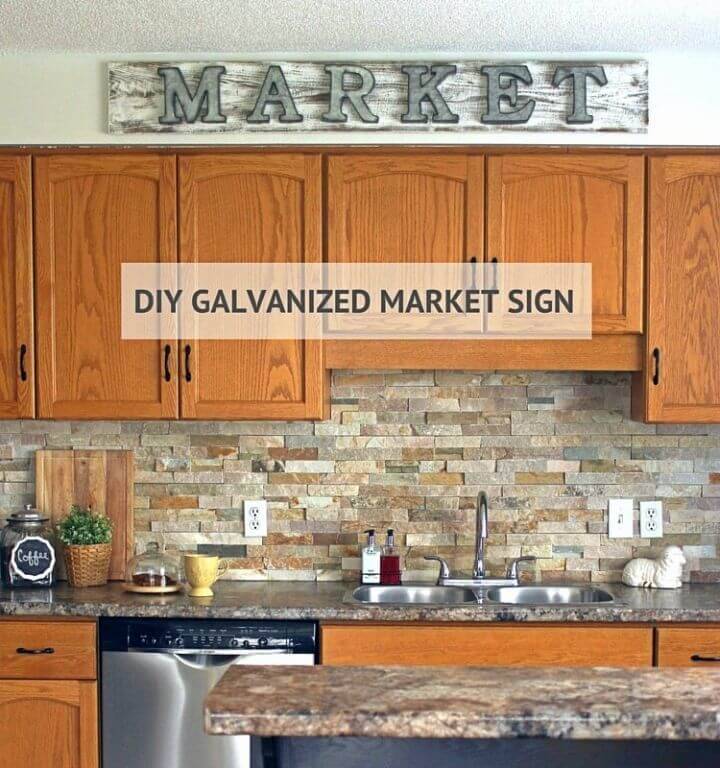 Make a Galvanized Market Sign