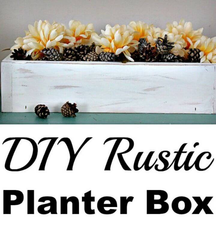 Modern DIY Rustic Planter Box