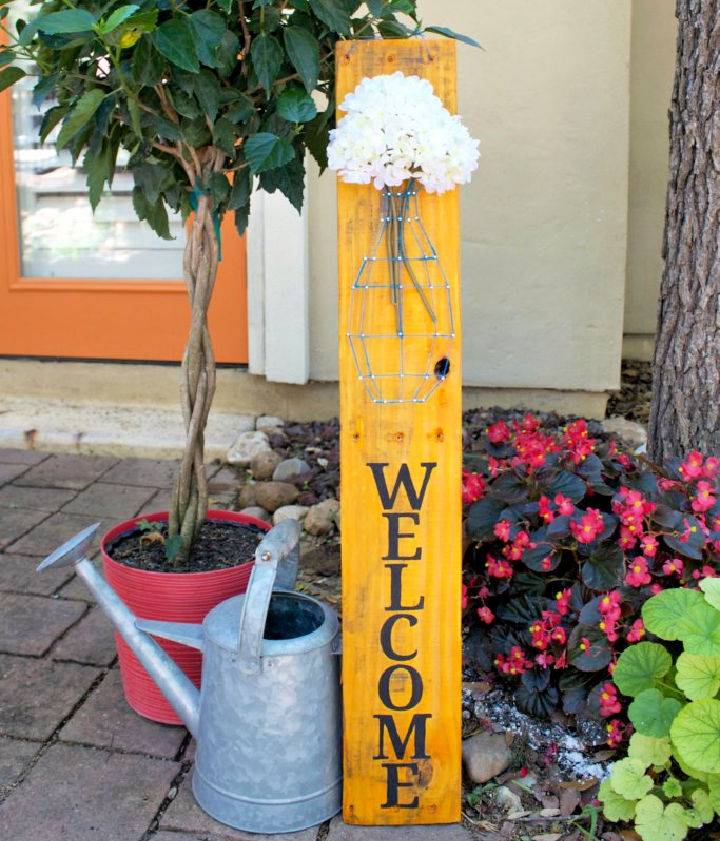 Pallet Twine Art Welcome Sign Ideas