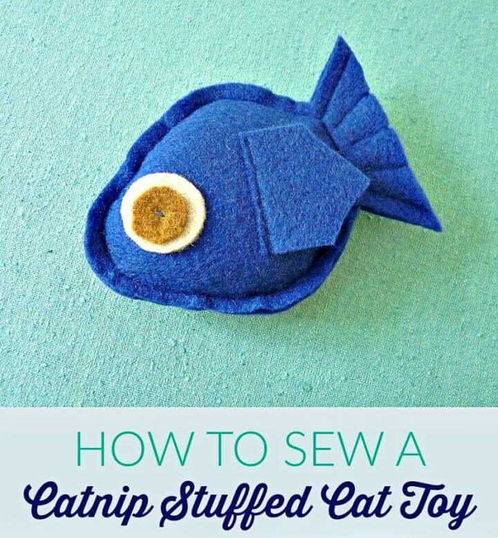 Pretty DIY Catnip Stuffed Cat Toy