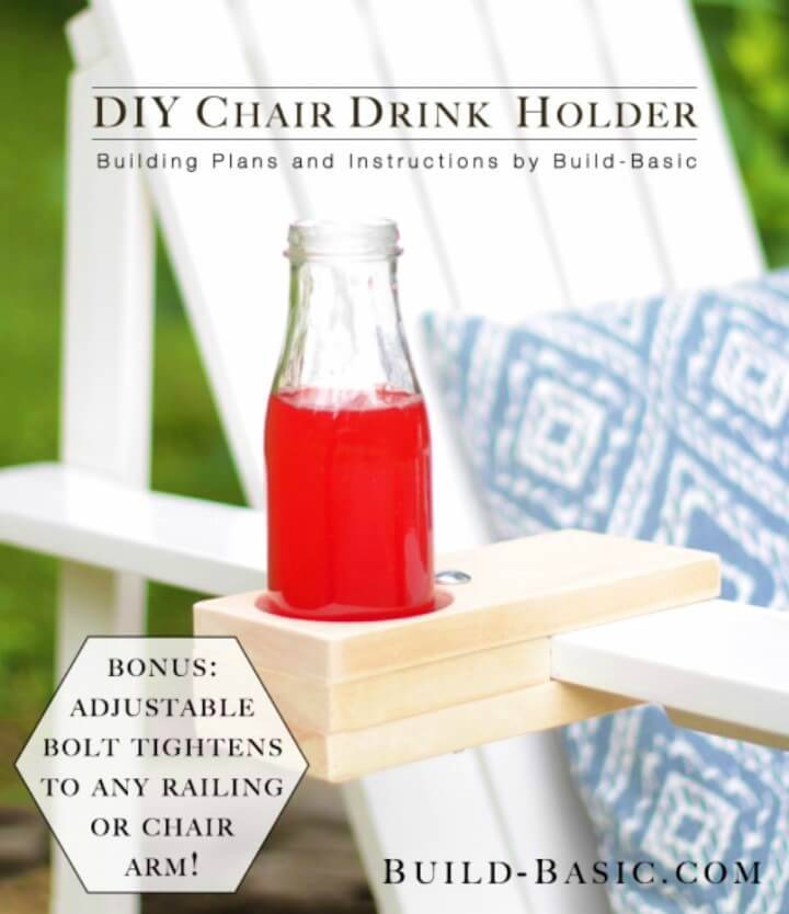 Quick DIY Chair Drink Holder