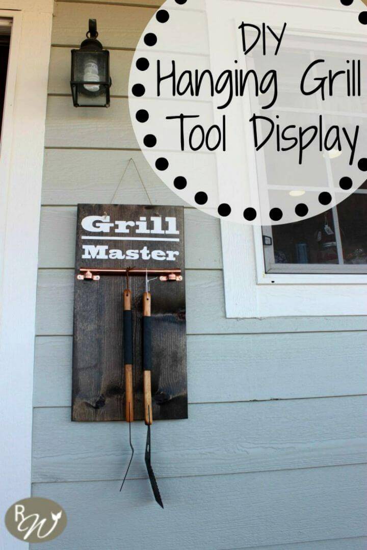 Quick DIY Hanging Grill Tool Display Sign