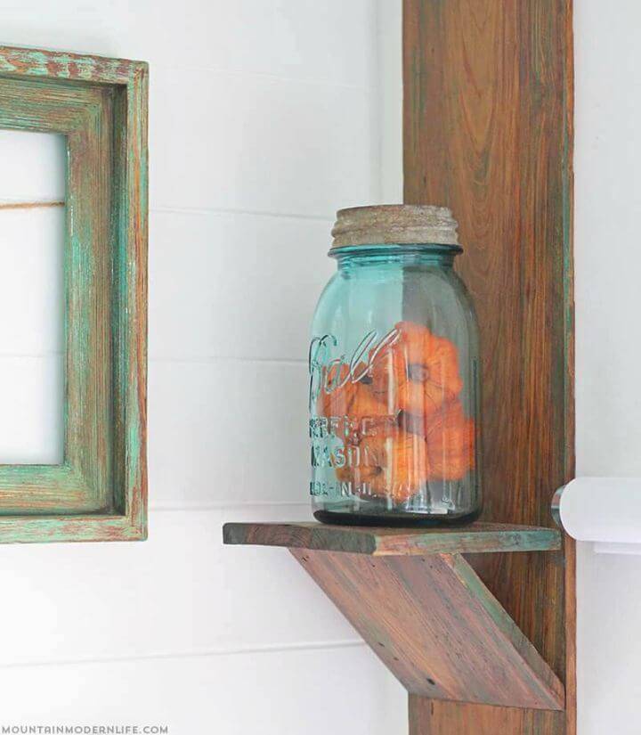 Quick DIY Rustic Wall Sconce