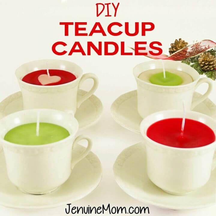 Make Teacup Candles for Gift 
