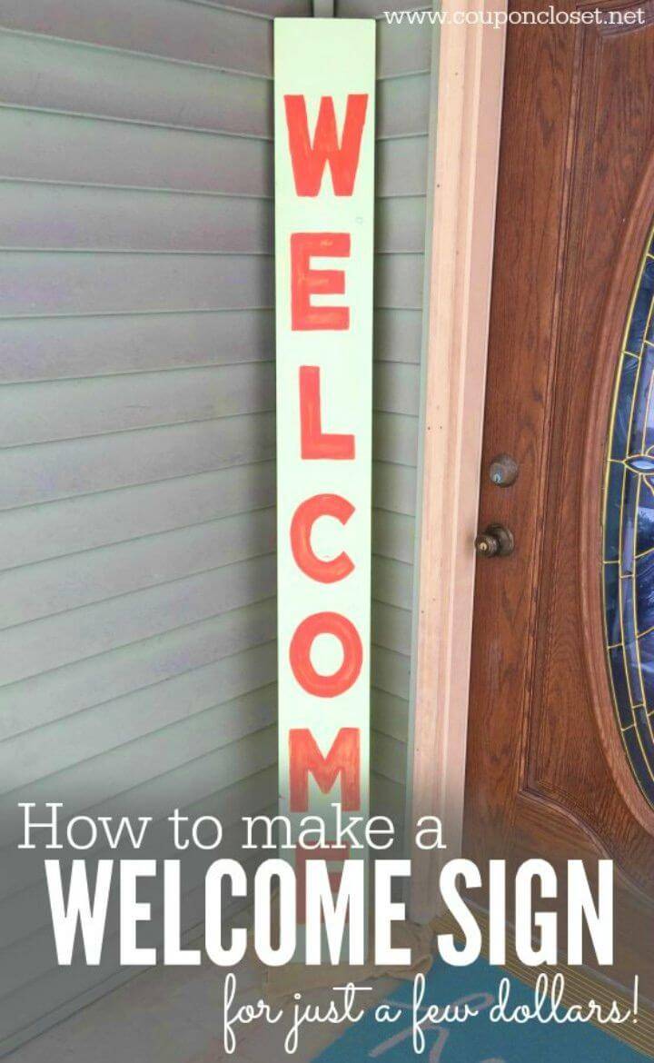 Quick DIY Welcome Sign