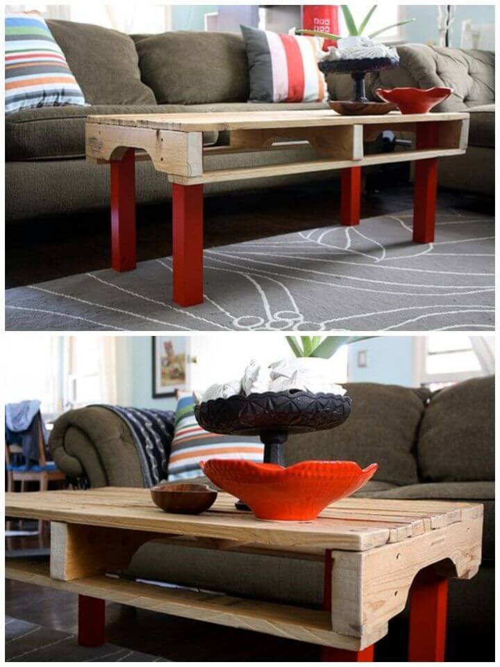 Rustic Modern DIY Pallet Coffee Table