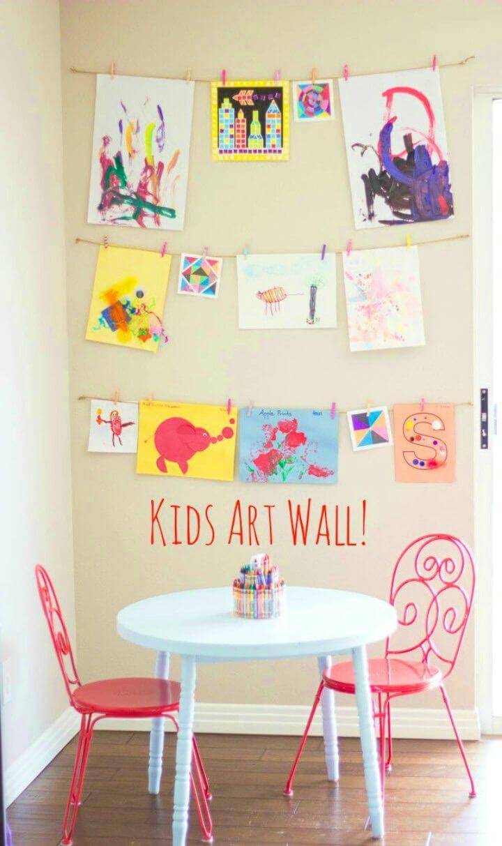 Simple DIY Display Your Kids Art