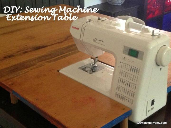 Simple DIY Sewing Machine Extension Table