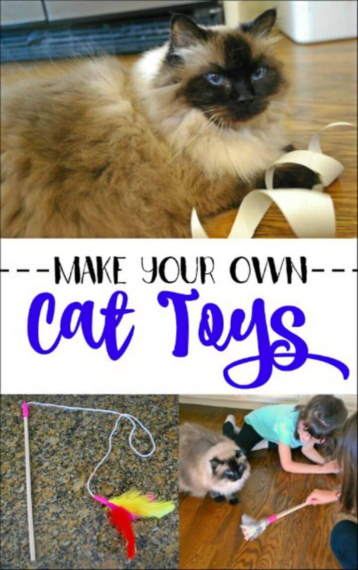 Simple DIY Wand Cat Toys