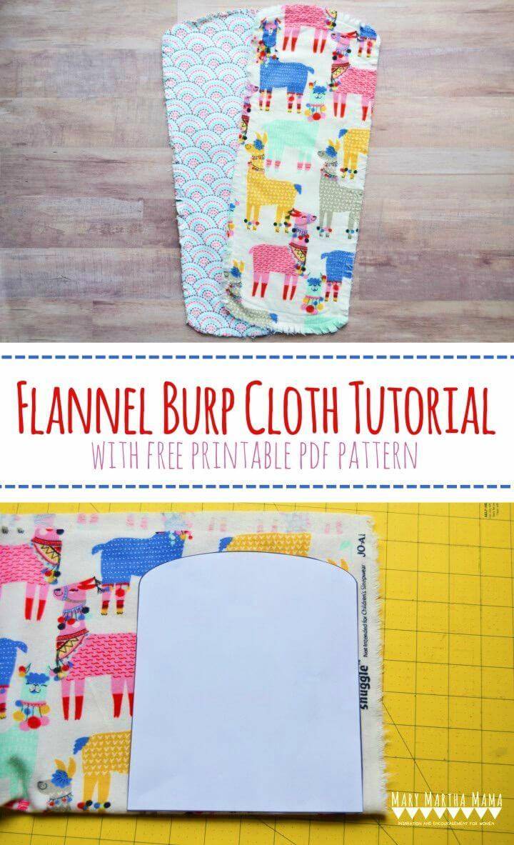 Super Easy DIY Burp Cloth for Beginners