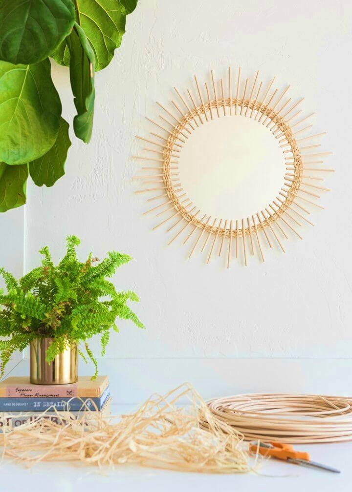 How to Create a Rattan Sunburst Mirror