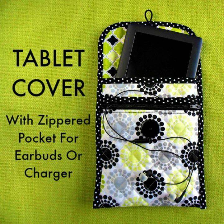 Tablet Cover with a Zippered Pocket