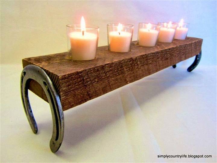 Turn Wood Piece Into a Candle Holder