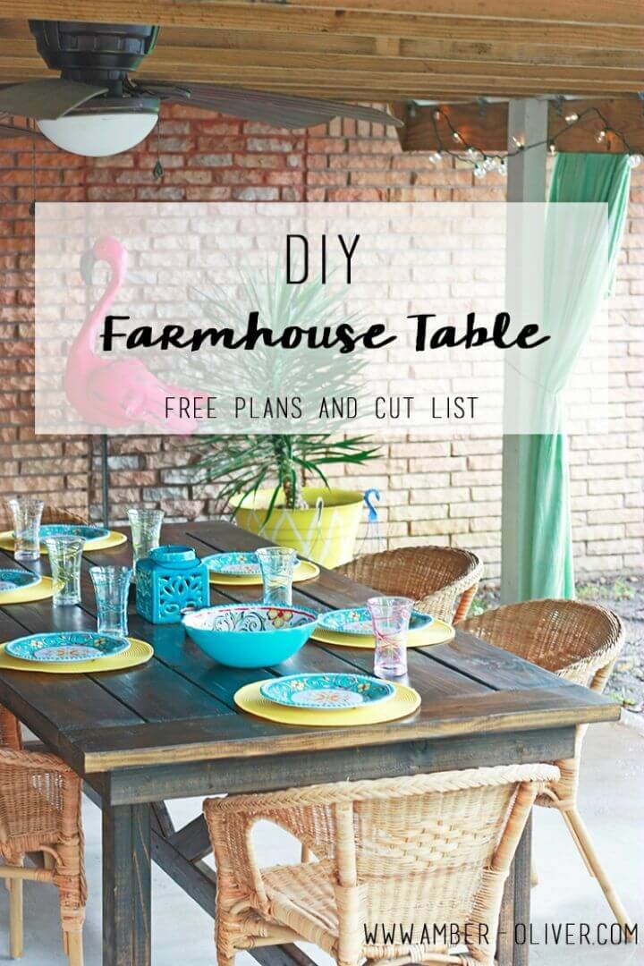 Unique DIY Farmhouse Table
