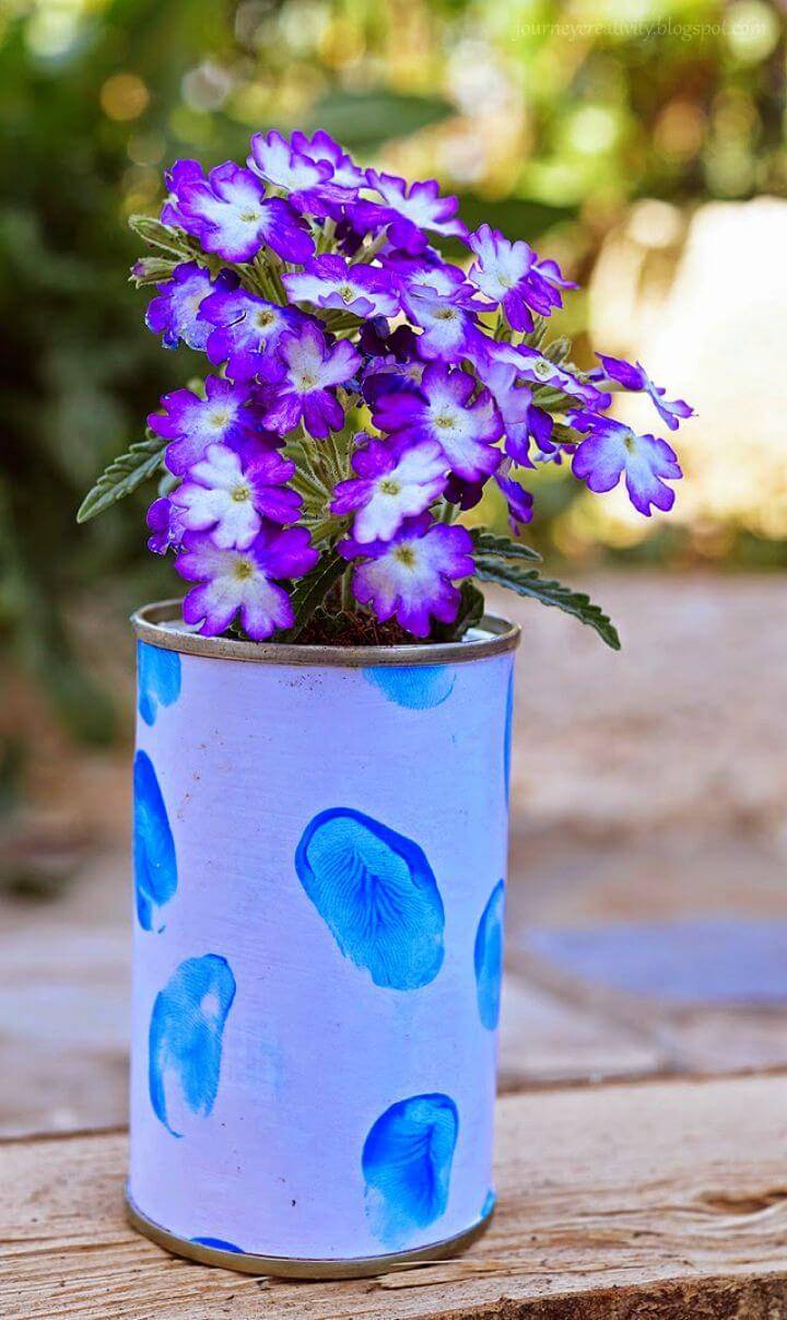 Upcycle Cookies Box Into Flower Pot