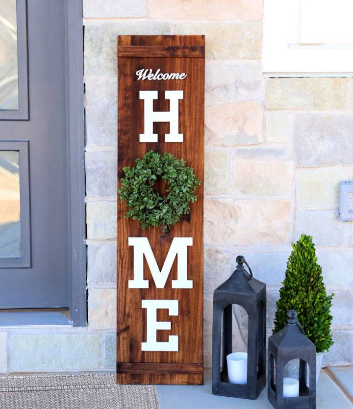 How to Make a Welcome Home Porch Sign