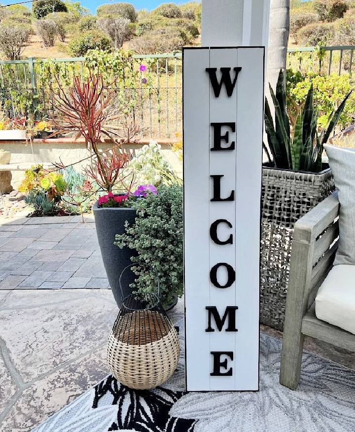 How to Make a Welcome Porch Sign
