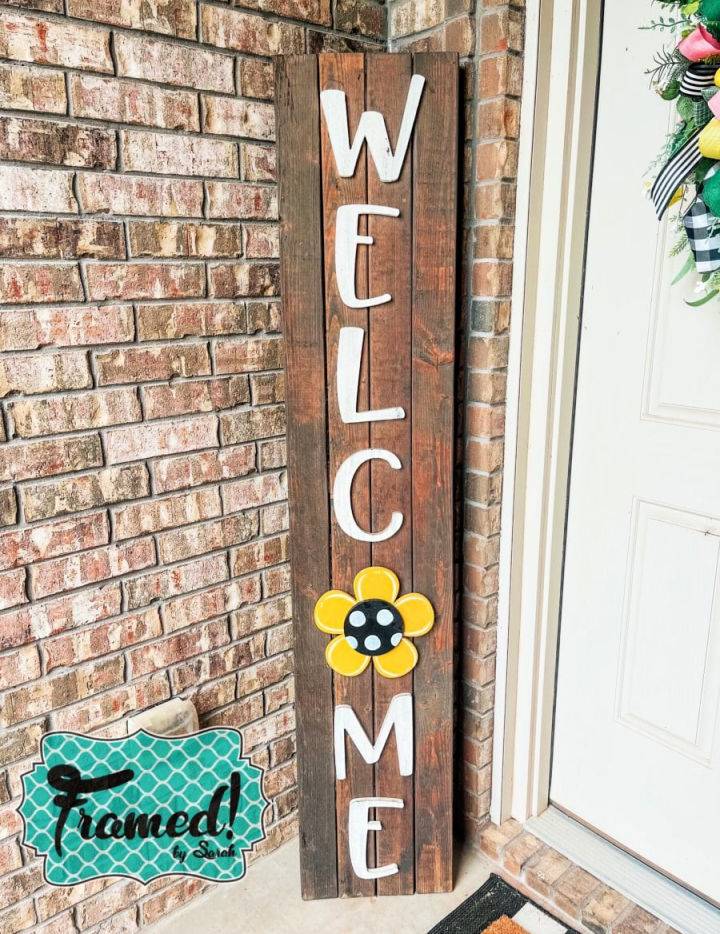 DIY Welcome Sign - Step by Step Instructions