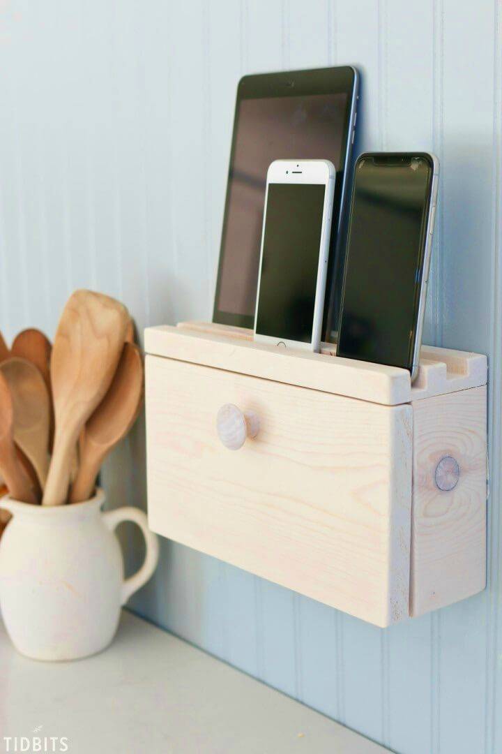 Wooden Multi Device Charging Station