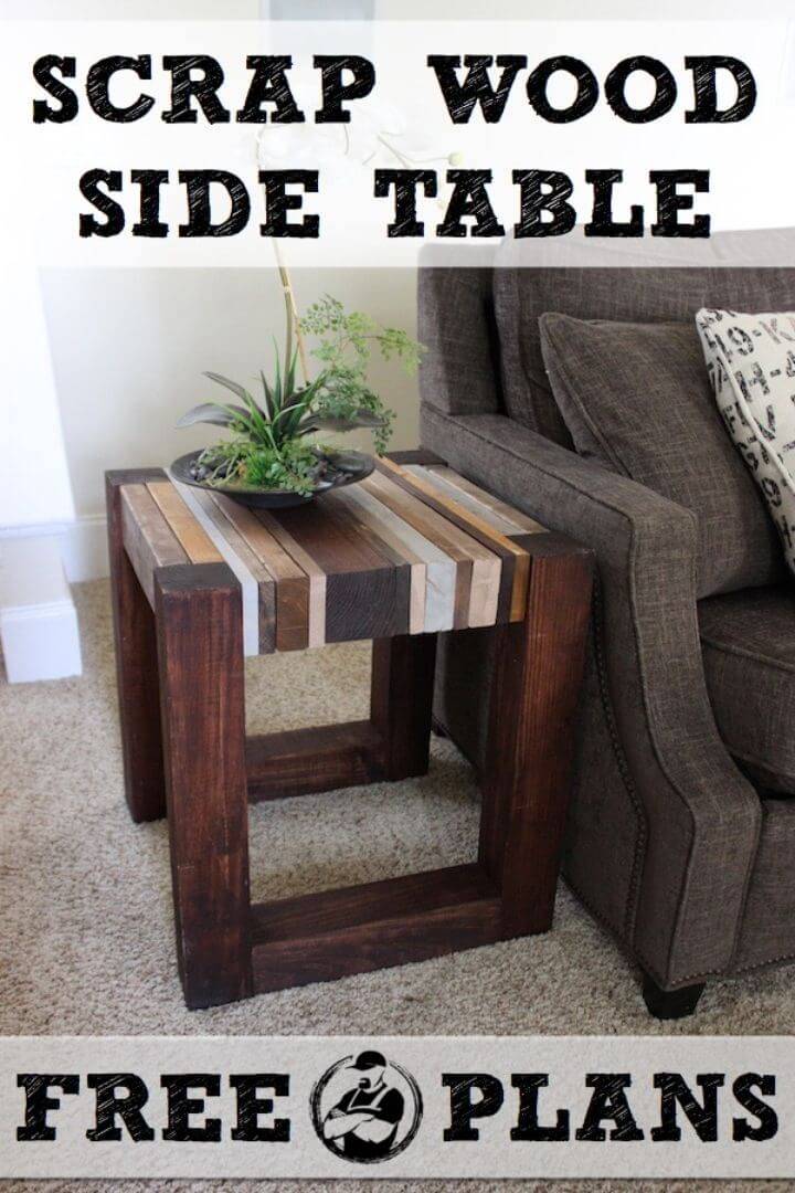 Adorable DIY Scrap Wood Side Table