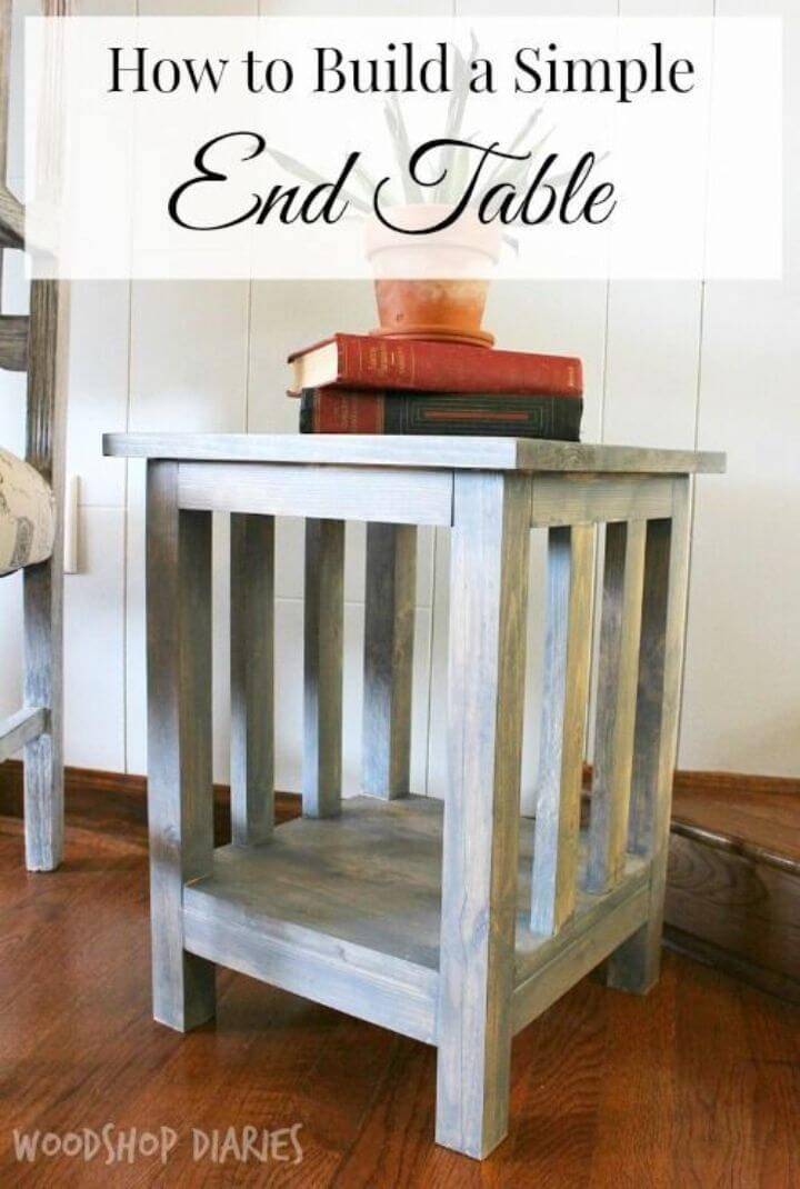 DIY Up cycled Wooden Side Table