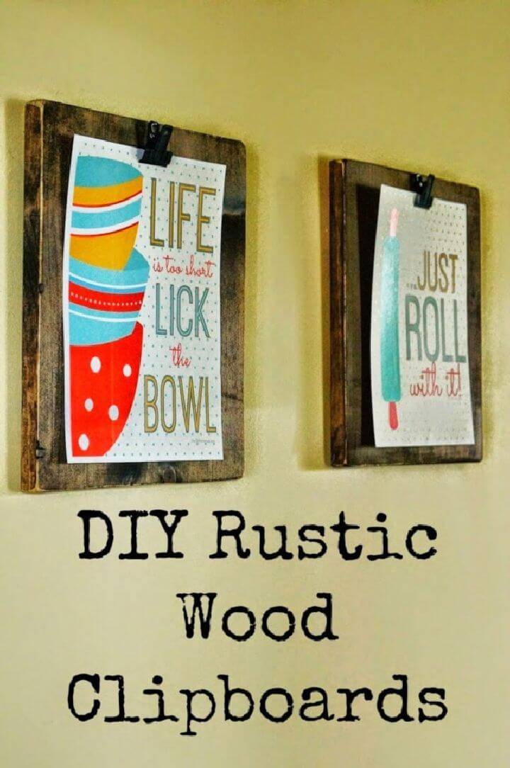 DIY Wood Clip Boards