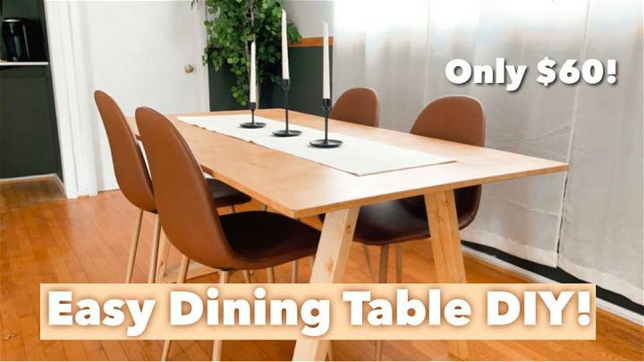 Easy DIY Dining Table for Under $60