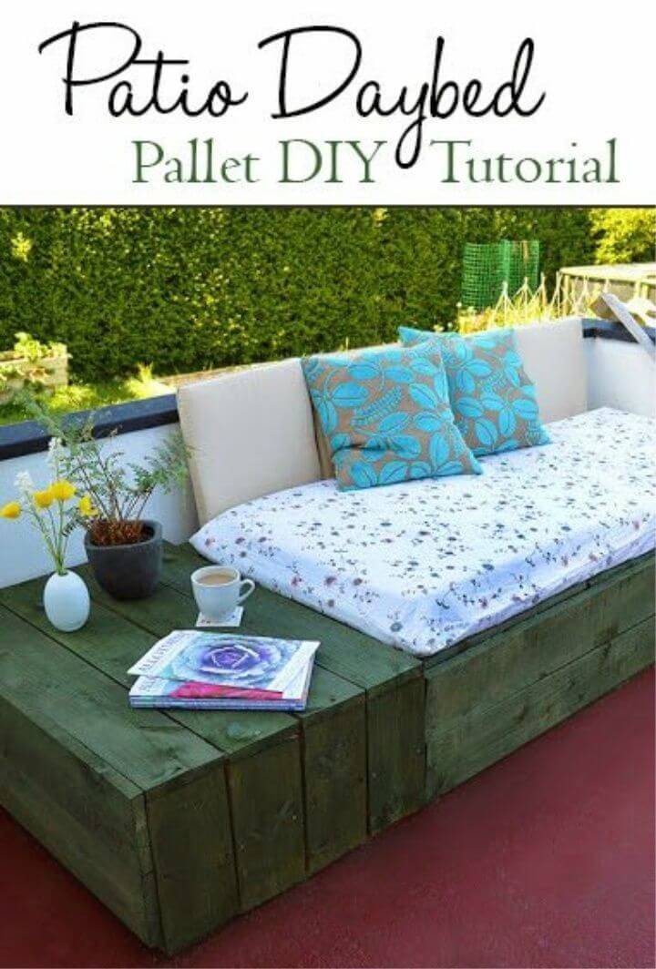 patio pallet furniture diy plans daybed bed