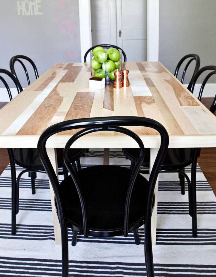Homemade Six Seat Dining Room Table