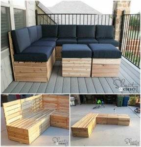 45 Pallet Outdoor Furniture Ideas for Patio - DIY Crafts