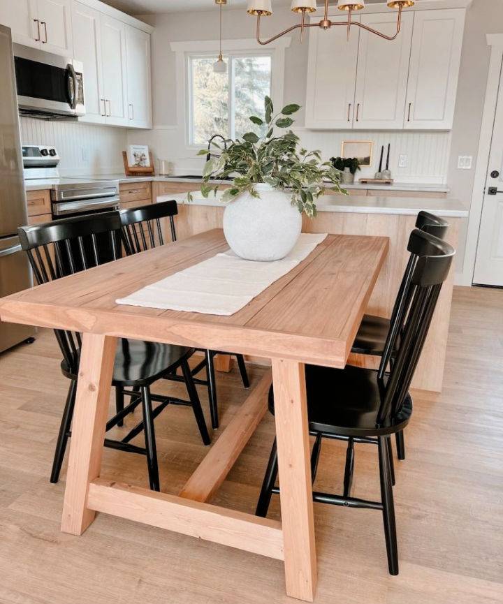 Modern DIY Farmhouse Dining Table