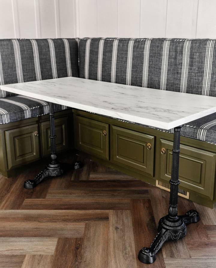 Parisian Style Faux Marble Dining Table