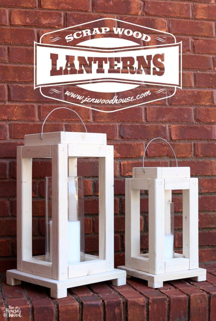 Rustic Scrap Wood Lantern Design