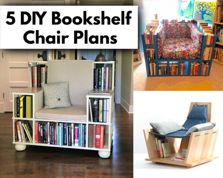 5 DIY Bookshelf Chair Plans for Reading Books ⋆ DIY Crafts