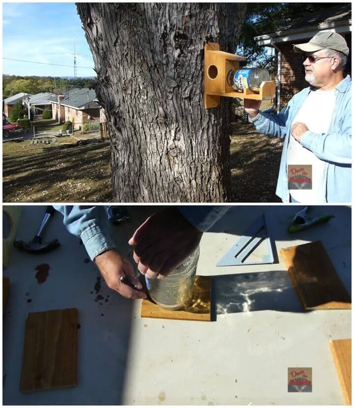 Adorable DIY Squirrel Feeder