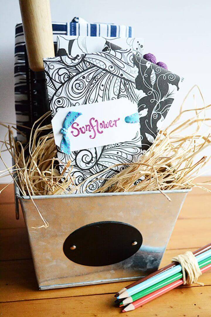Adult Coloring Page Seed Packets