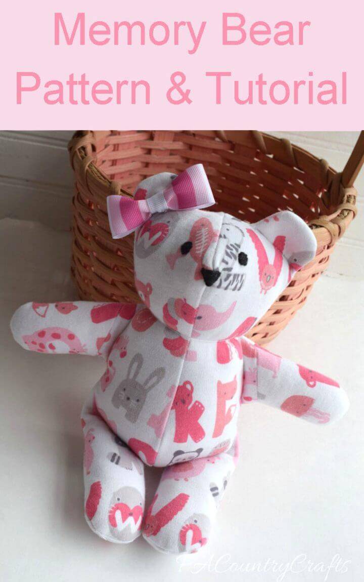 Baby Clothes Memory Bear Pattern